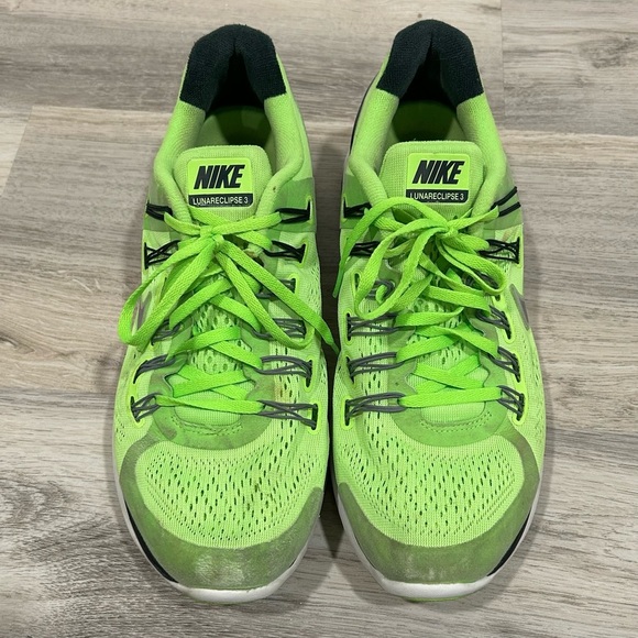Nike Lunar Eclipse 3 Running Athletic Shoes Neon Reflective Men’s Size 11.5 - Picture 1 of 9